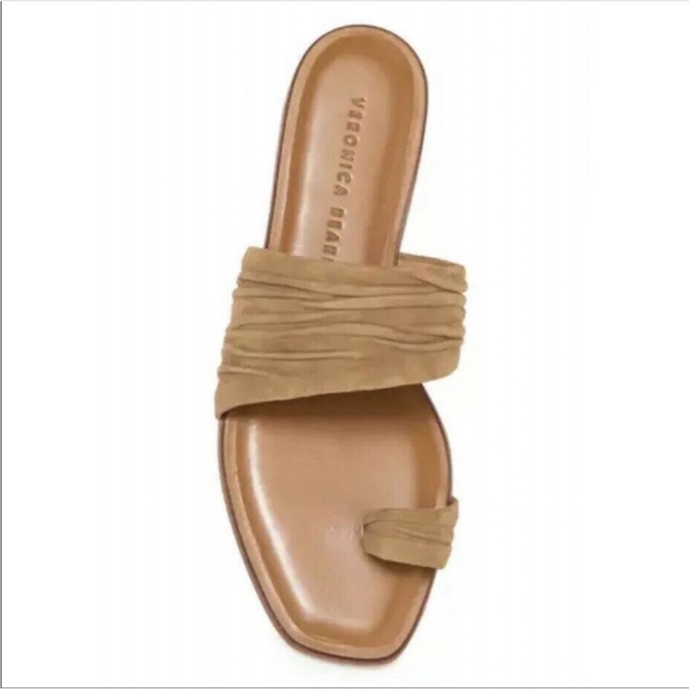 Veronica Beard Dee Suede Sandals in Maple Size 38.5